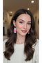 Pink Phantom Handmade Polymer Clay Earrings – Non-Allergenic Steel – Handmade Gift Earrings