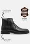 Genuine Leather Men's Boots with Fur Inside Non-Slip Sole Leather Classic Men's Boots
