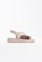 Milena Beige Skin Buckle Detailed Sandals - 3