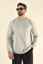 Men's Regular Winter Cotton Fleece-Lined Crew Neck Relaxed Fit Sweatshirt - 6
