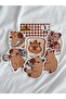 Capybara Large Size Sticker Label 6 Pieces - 6