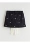 Plus New Season Bow Embroidered Girls' Shorts Skirt and Pantyhose