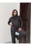Soft Modal Feel, Stand-Up Collar and Draped Sweatshirt