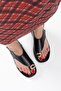 Milena Black Skin Buckle Detailed Sandals - 2