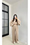 Women's Batwing Sleeve Blouse Pants Modal Set - 2