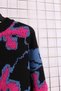 Women's Plus Size Thessaloniki Knit Modern Stylish Floral Pattern Knitwear Sweater - 7