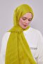 Lime Patterned Janjan Shawl - 3