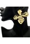 Statement Earrings Solid Gold Luxury - C4314 - 2