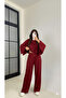 Women's Batwing Sleeve Blouse Pants Modal Set