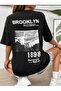 Oversize Unisex T-shirt with Brooklyn print on the back