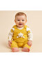 100% Cotton Skin-Friendly Baby Romper Set – Teddy Bear Pocket, Inner Bodysuit