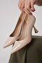 Monica Nude Patent Leather Women's Stiletto - 7