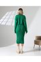 Women's Knitted Patterned Knitwear Two-Piece Set Sweater and Dress - 7