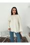 Women's Long Crew Neck Mohair Sweater - 2