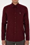 Men's Burgundy Long Sleeve Basic Shirt 50307686-Vr014 - 6