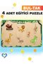 Wooden Turkish Set of 4 Educational-Pedagogical Puzzles - 5