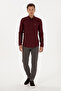 Men's Burgundy Long Sleeve Basic Shirt 50307686-Vr014 - 4