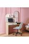 Zeta 1-Drawer Kids Study Desk with Hutch - Offwhite & Pink, Engineered Wood, 100.2x55x149.5cm - 8