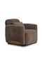 Vance 1 Seater Fabric Sofa - Brown, Solid Wood Frame, Stylish & Comfortable, 95x94x79cm - 2