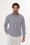 Shirt Cotton Striped Regular Men's Shirt