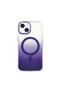 iPhone 14 Compatible Case Magsafe Supported Color Transition Taurus Cover - Purple - T39374