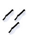 6-Pack Unisex Ballerina Socks, 35-38, 80% Cotton, Black-White - 2