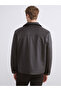 Brown Standard Fit Shirt Collar Men's Leather-Look Coat - 5
