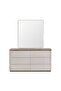 Ashton Dresser with Mirror & Stool - Elegant Beige/Brushed Gold, Engineered Wood, 150.1x45x189cm - 3