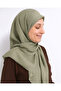 Patterned Denim Scarf – 95X95 Cm, Non-Slip, Suitable for All Seasons Water Green - 4