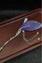 Gold Color Leaf Figured Pearl Detailed Bun Hairpin - 2