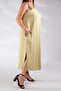 333481 Women's Plus Size One-Shoulder Striped Dress Light Green - 6