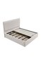 Lintell 180x200 King Bed with Hydraulic Underbed Storage - Cream Upholstered Fabric, Engineered Wood - 8