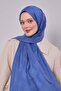 Denim Blue Jacquard Shawl