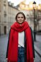 Set of 2 Puffy Off-White Red Soft Textured Women's Scarf Shawl Shoulder Wrap 50X190 cm - 4