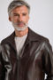 Maroquin Leather Foden Men's Brown Leather Coat - 6