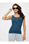 27063 Women's Cotton Ribbed Knit Corded Fabric Stretchy Comfortable, Front Placketed Thick Strap Knitted Tank Top Crop Outerwear - 3