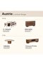 Austria Buffet Cabinet in Tural Walnut - Elegant Storage Solution with 2-Year Warranty, 95x305x164cm - 4