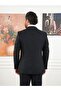 Premium Men's Mono Collar Suit Slim Fit Italian Style Jacket Pants - Navy Blue Xprzcom8411-02 - 8