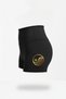High Waist Black Yoga Pilates Athlete Mini Leggings – Women's Leggings with Polyamide Fabric and Gold Ying-Yang Pattern - 3