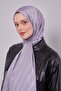 Gray Knitted Pattern Jacquard Shawl - 2