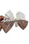 Brown Ribbon Figured Stone Detailed Automatic Buckle - 2