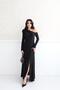 Black Floral Detailed One Shoulder Dress - 3