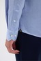 Knitted 100% Mercerized Cotton Comfort Fit Blue Men's Shirt - 8