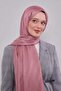 Rose dust knit pattern jacquard shawl - 3