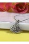 Silver Swan Necklace – Elegant Women's Jewelry with Stone Swan Figure, Stylish Necklace with Shiny Crystal Detail