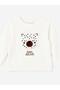 Baby Girl Teddy Bear Punch Embroidered Sweatshirt - 3