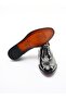 Men's Genuine Leather Lace-Up Patent Leather Shoes - Black Patent Leather - 5