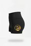 High Waist Black Yoga Pilates Athlete Mini Leggings – Lotus Yin Yang Patterned Women's Leggings with Polyamide Fabric - 2