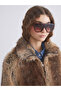 Xsidebej Mock Neck Women Faux Fur Coat - 3