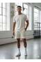 Ultra Comfortable Ecru Shorts |   Printed |   With a Cord, Metal Bird's Eye |   Sports & Casual Men's Shorts - 2